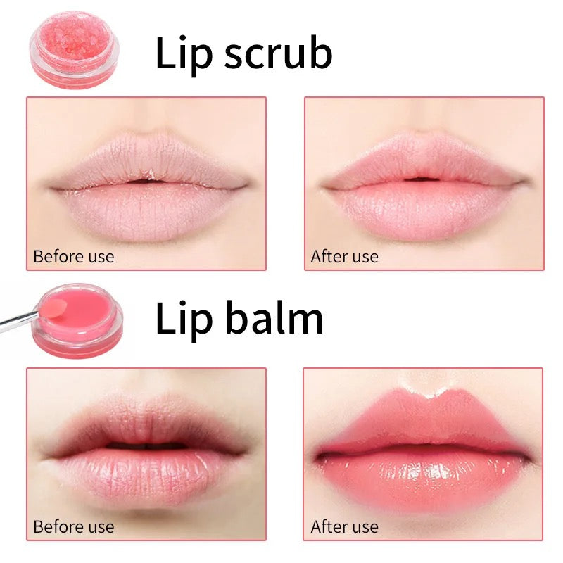 Strawberry Lip Balm & Sugar Mask from Popagloss
