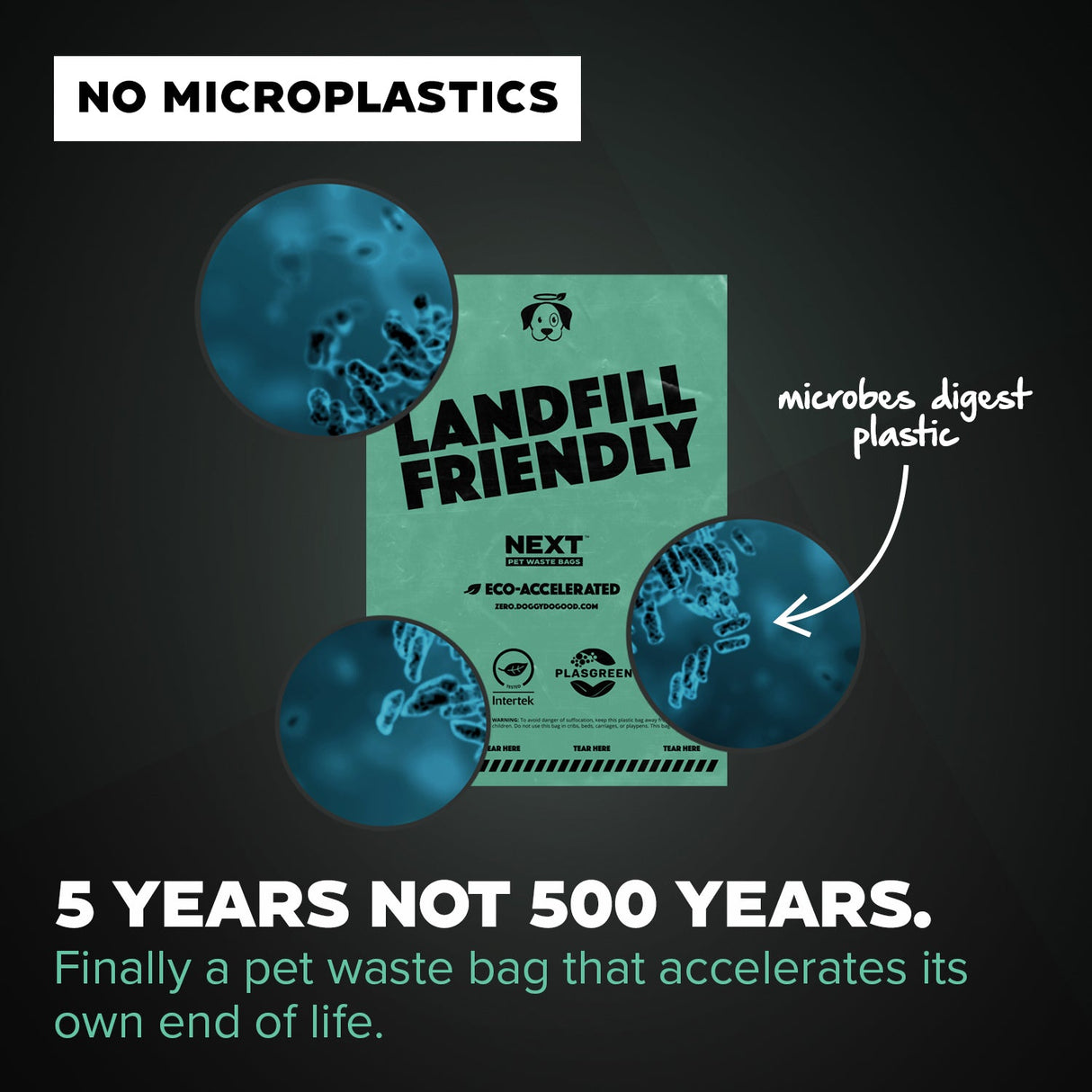 NEXT Landfill-Friendly Rolled Bags - 120 Standard Bags from Doggy Do Good®