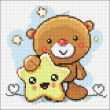Little Bear with Star CS2355 7.9 x 7.9 inches Crafting Spark Diamond Painting Kit from Wizardi
