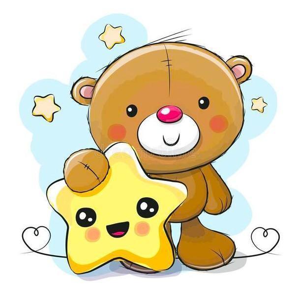 Little Bear with Star CS2355 7.9 x 7.9 inches Crafting Spark Diamond Painting Kit from Wizardi