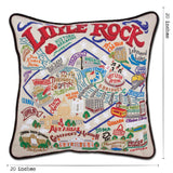 Little Rock Hand-Embroidered Pillow from Quirks!