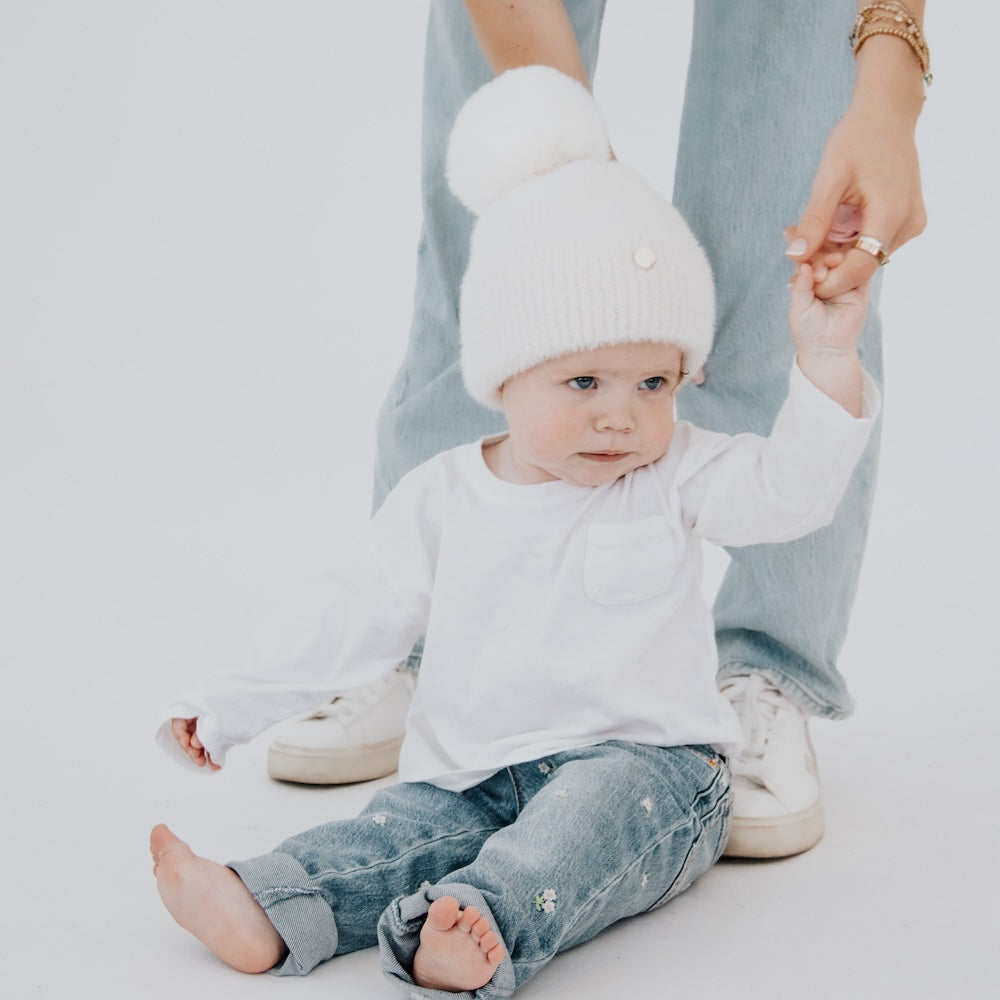 Little Darling Fuzzy Beanie from Pretty Simple