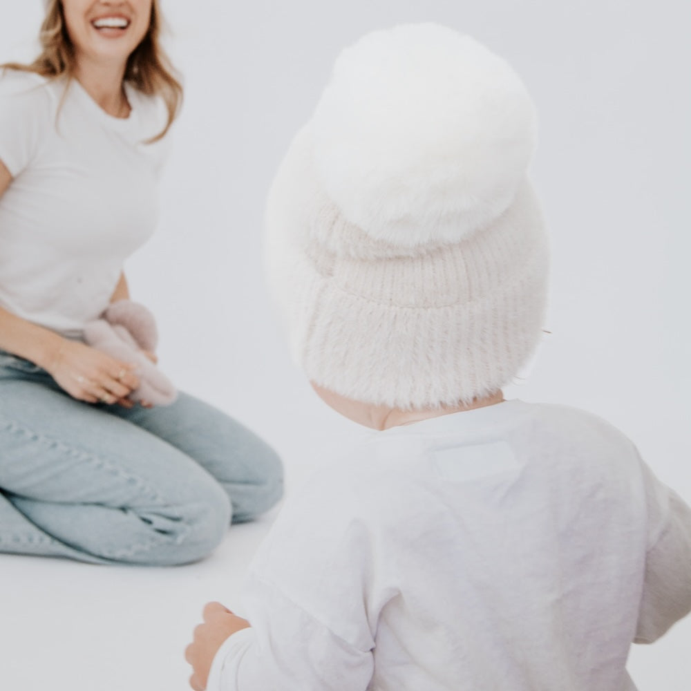 Little Darling Fuzzy Beanie from Pretty Simple