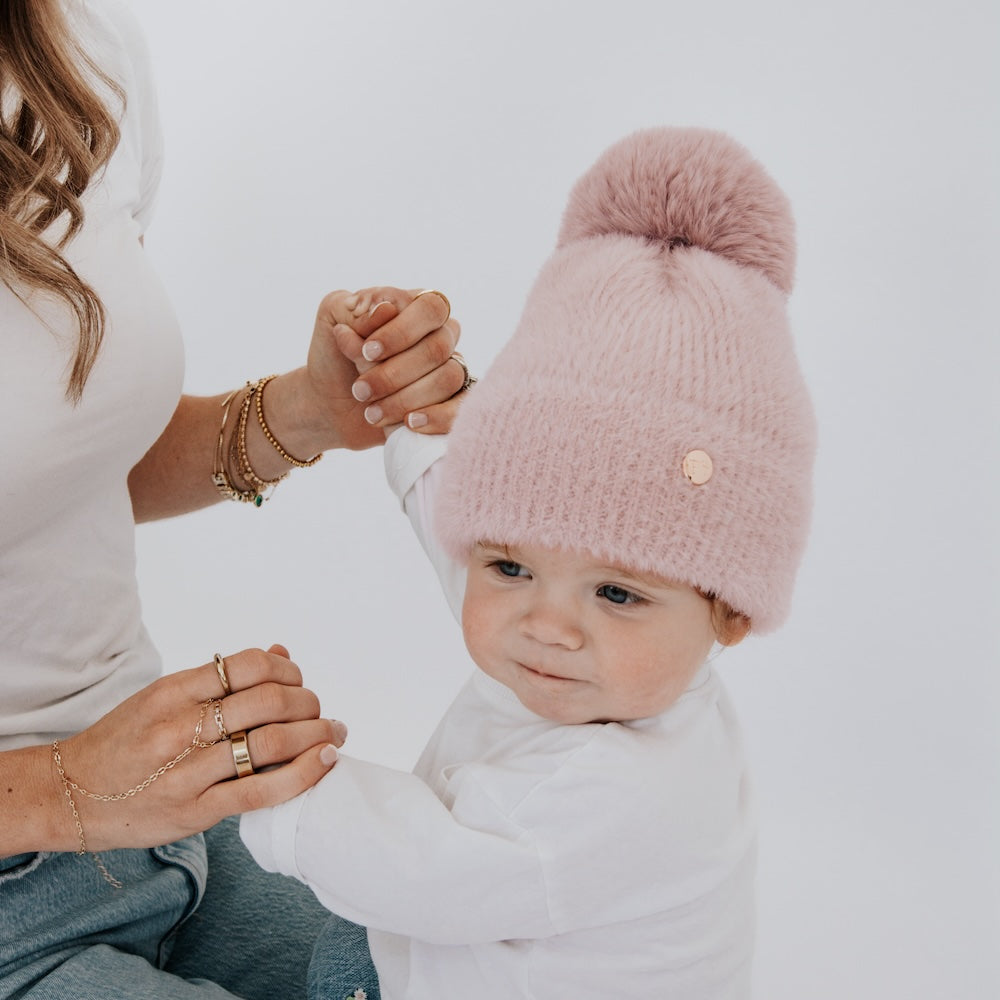 Little Darling Fuzzy Beanie from Pretty Simple
