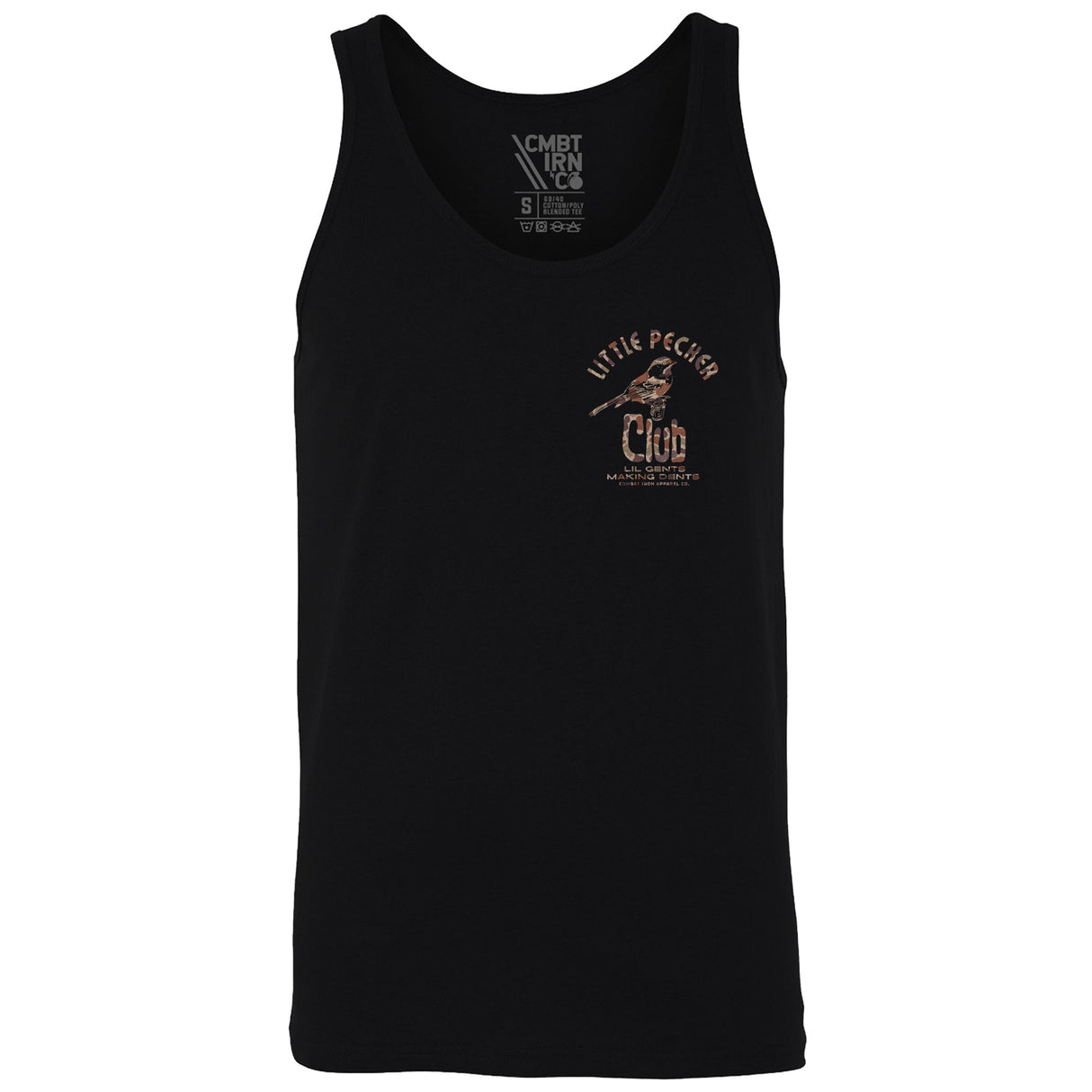 Duck Camo Little Pecker Men's Tank from Combat Iron Apparel
