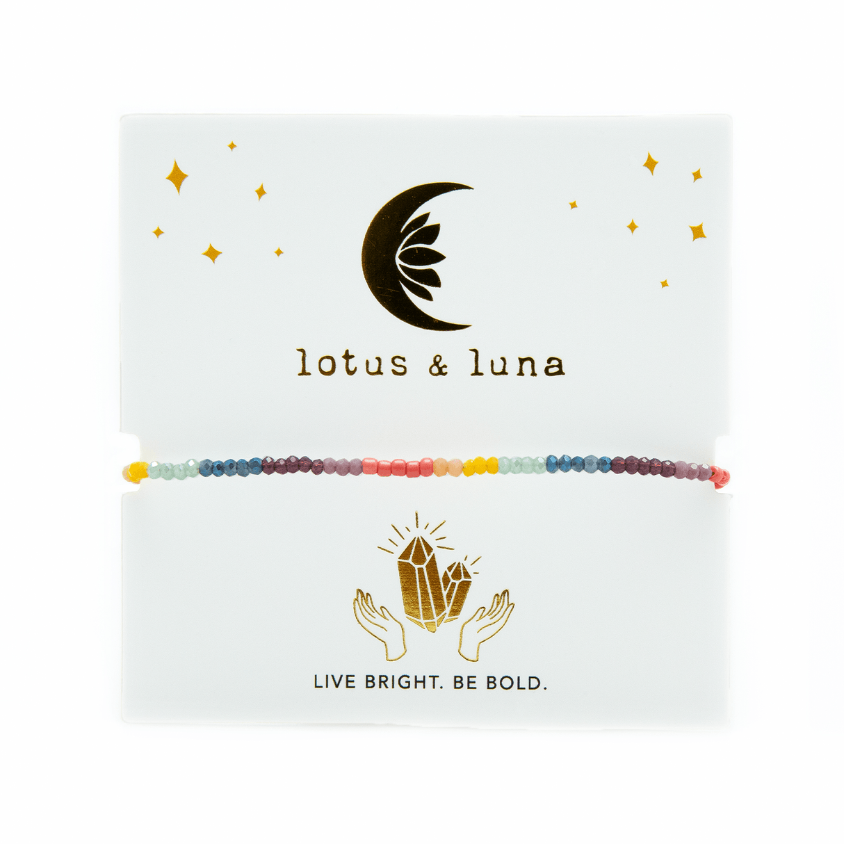 Live Bright. Be Bold Goddess Bracelet  From LotusAndLuna