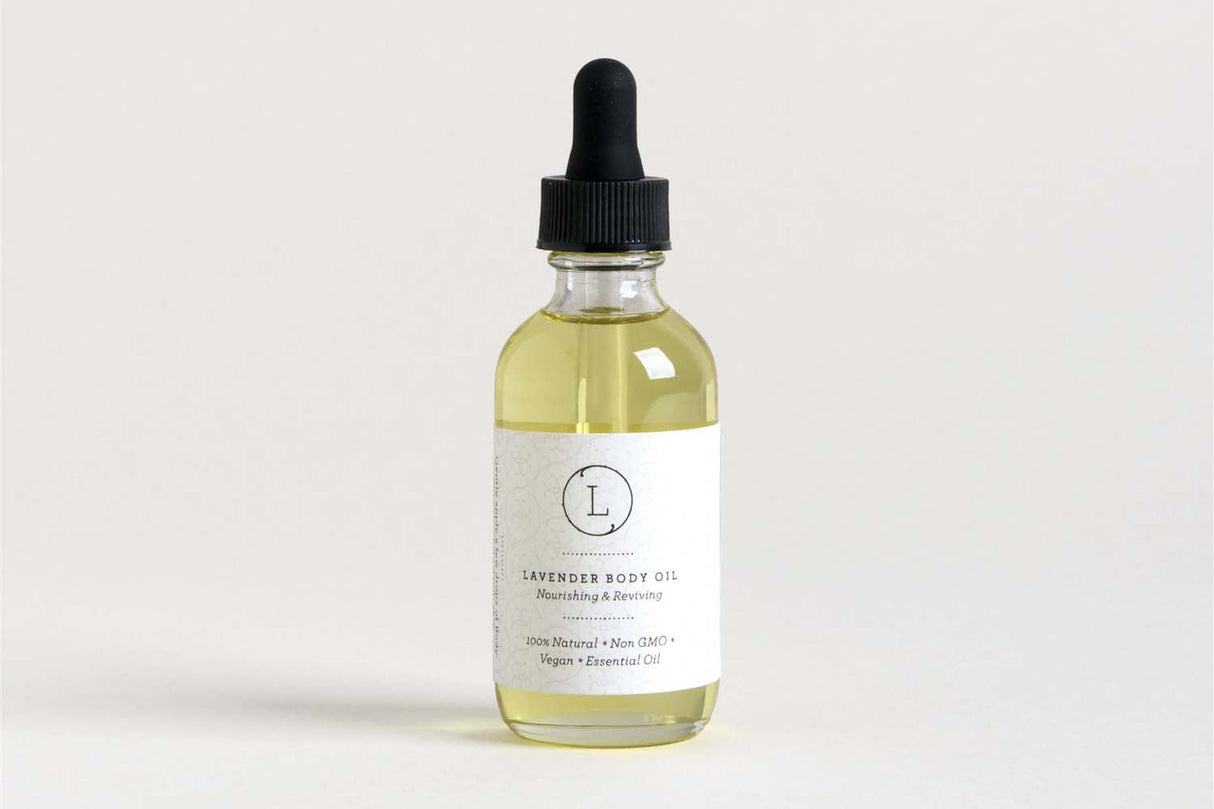 CBD Lavender Body Oil with CBD, Natural Moisturizing Body Oil (THC free) from Lizush