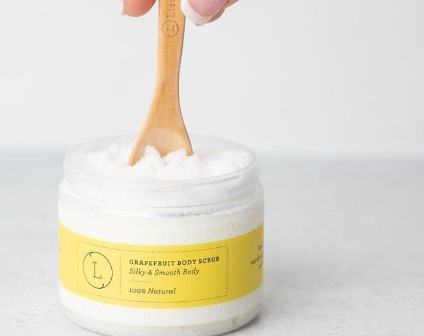 Reviving set with Grapefruit shea butter and Body scrub from Lizush