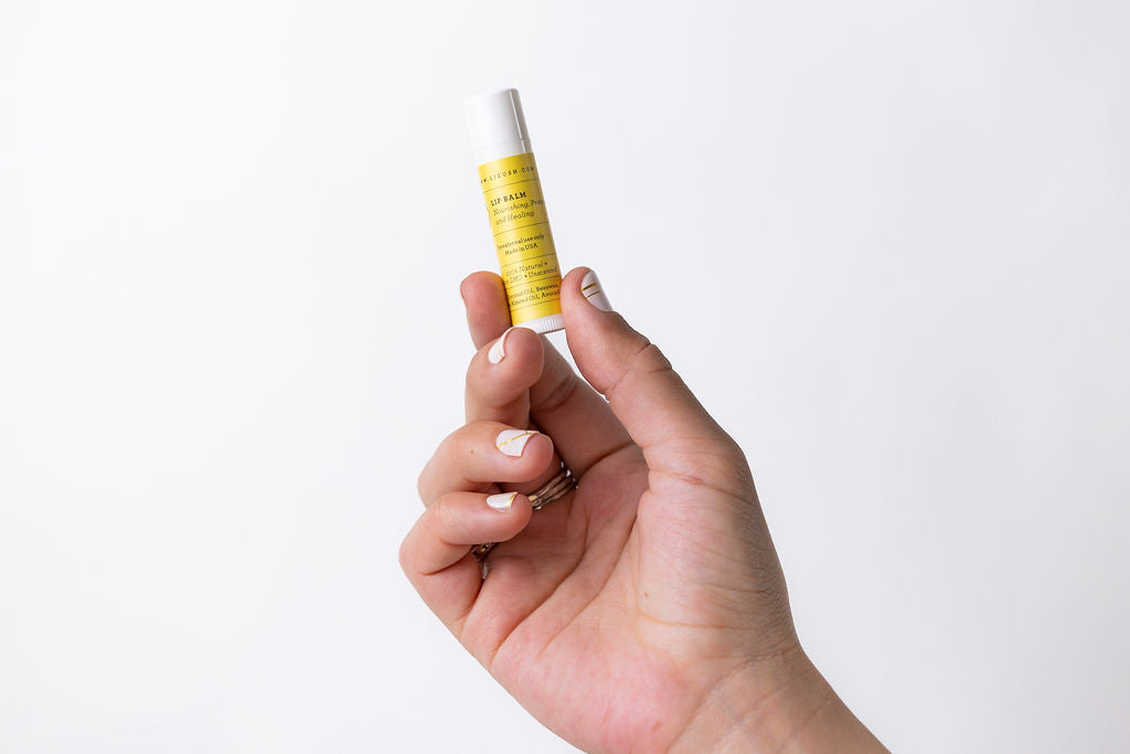 Lip Balm, Set of 3 Natural Unscented Lip Balms from Lizush