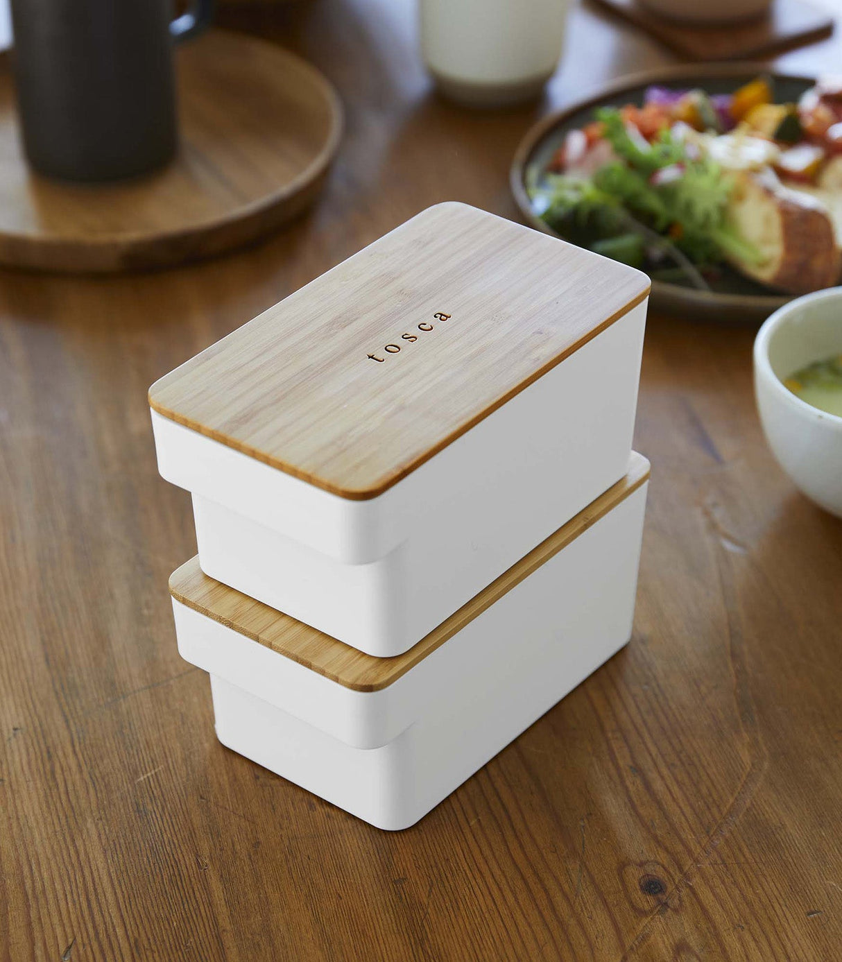 Airtight Food Storage Container - Bamboo Lid from Yamazaki Home