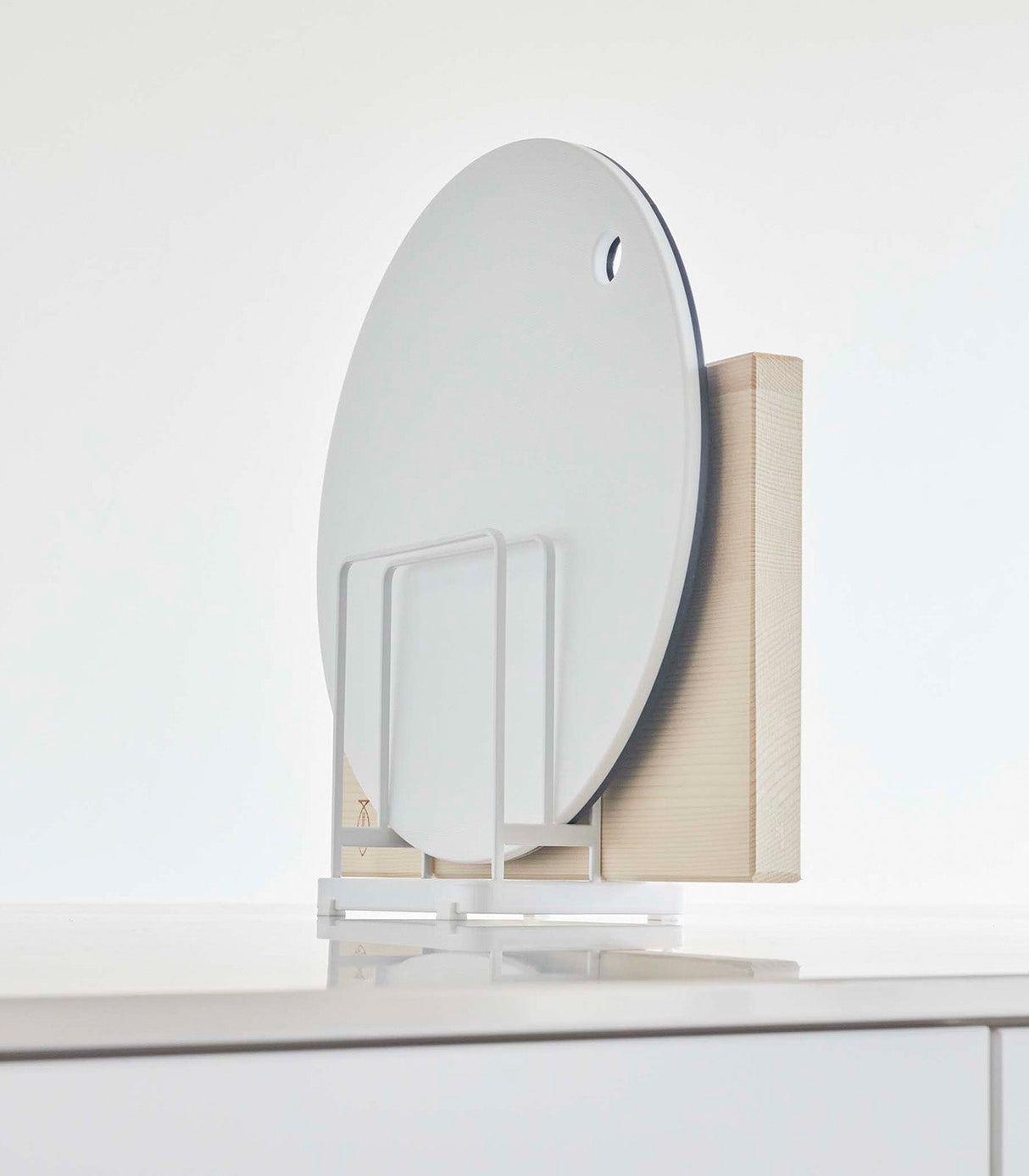 Round Cutting Board Stand - Steel from Yamazaki Home