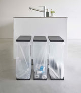 Lidded Garbage Bag Holder - Steel from Yamazaki Home