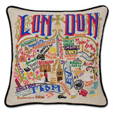 London Hand-Embroidered Pillow from Quirks!