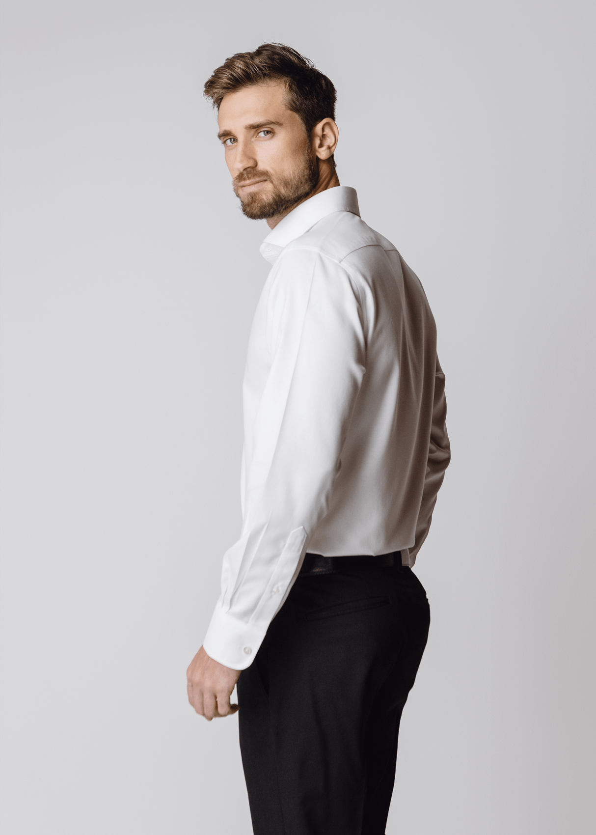 Londoner White Shirt - Contemporary (Slim) from Atica Man