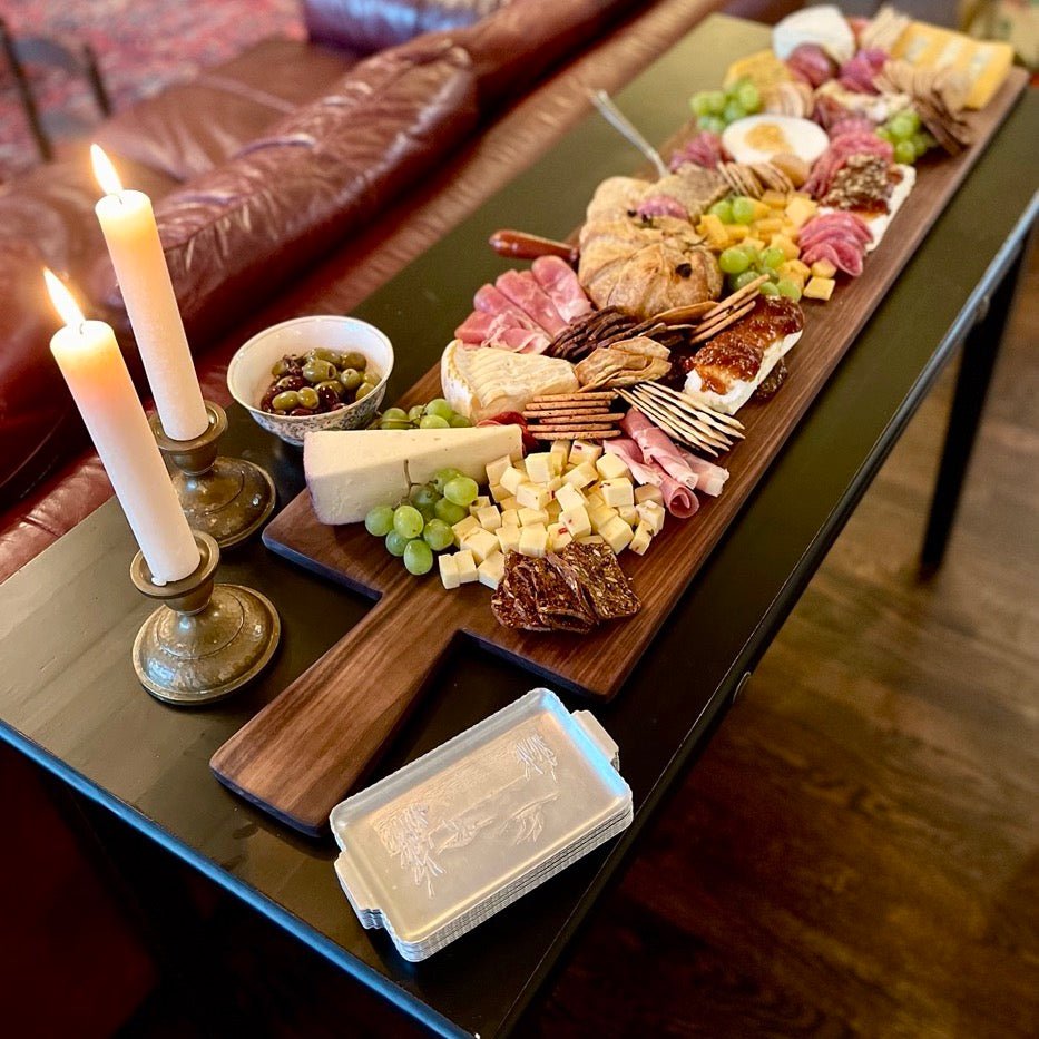 Long American Walnut Charcuterie Board - Vintage Style Long French Breadboard from The Celtic Farm
