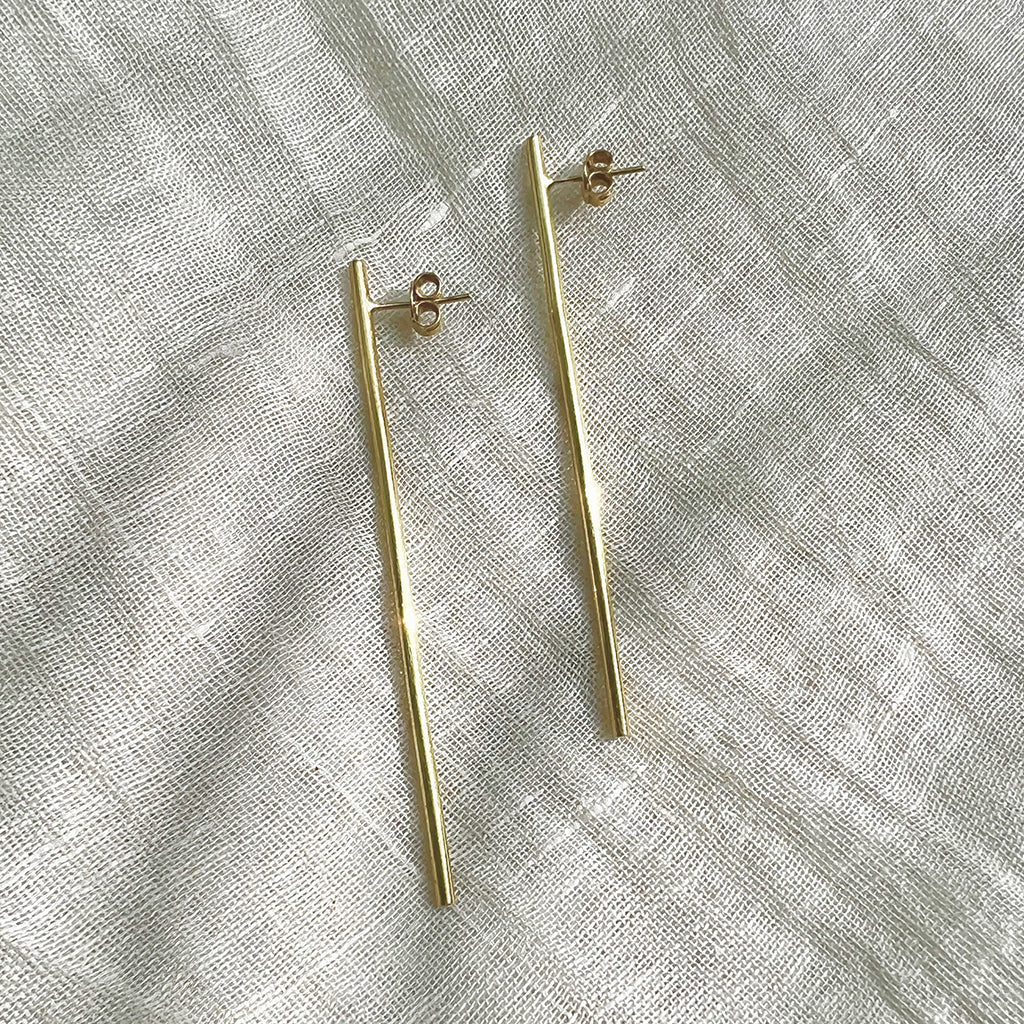 Minimal Bar Earrings from SLATE + SALT