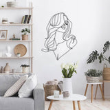 Long Hair Lady Metal Wall Decor from VITAHOME DESIGN LLC
