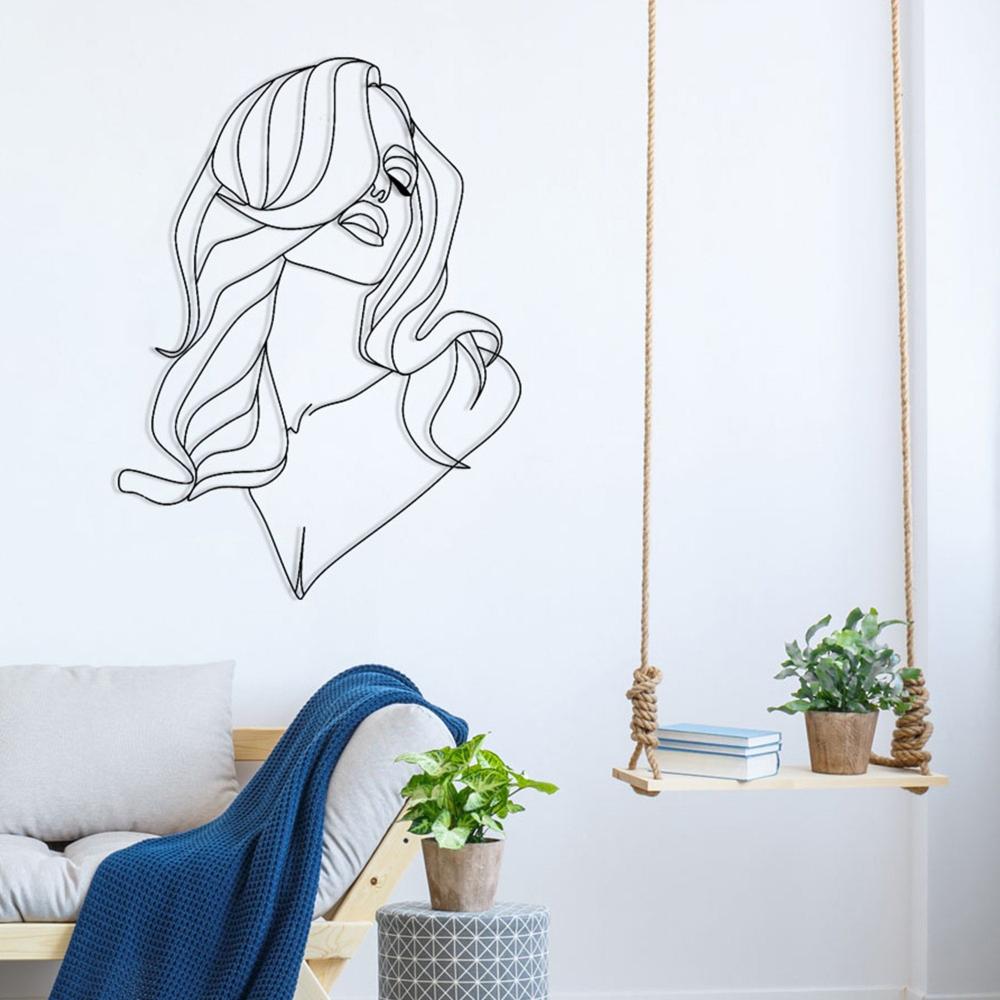 Long Hair Lady Metal Wall Decor from VITAHOME DESIGN LLC