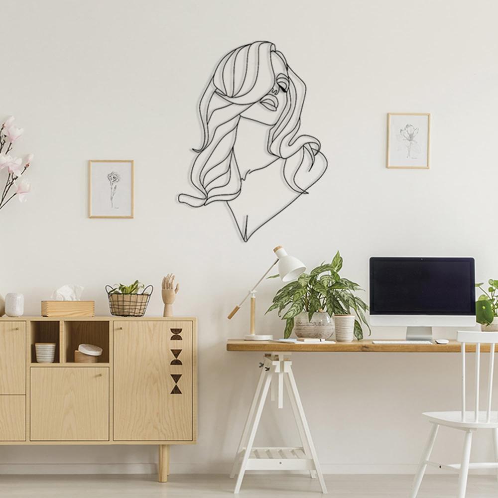 Long Hair Lady Metal Wall Decor from VITAHOME DESIGN LLC