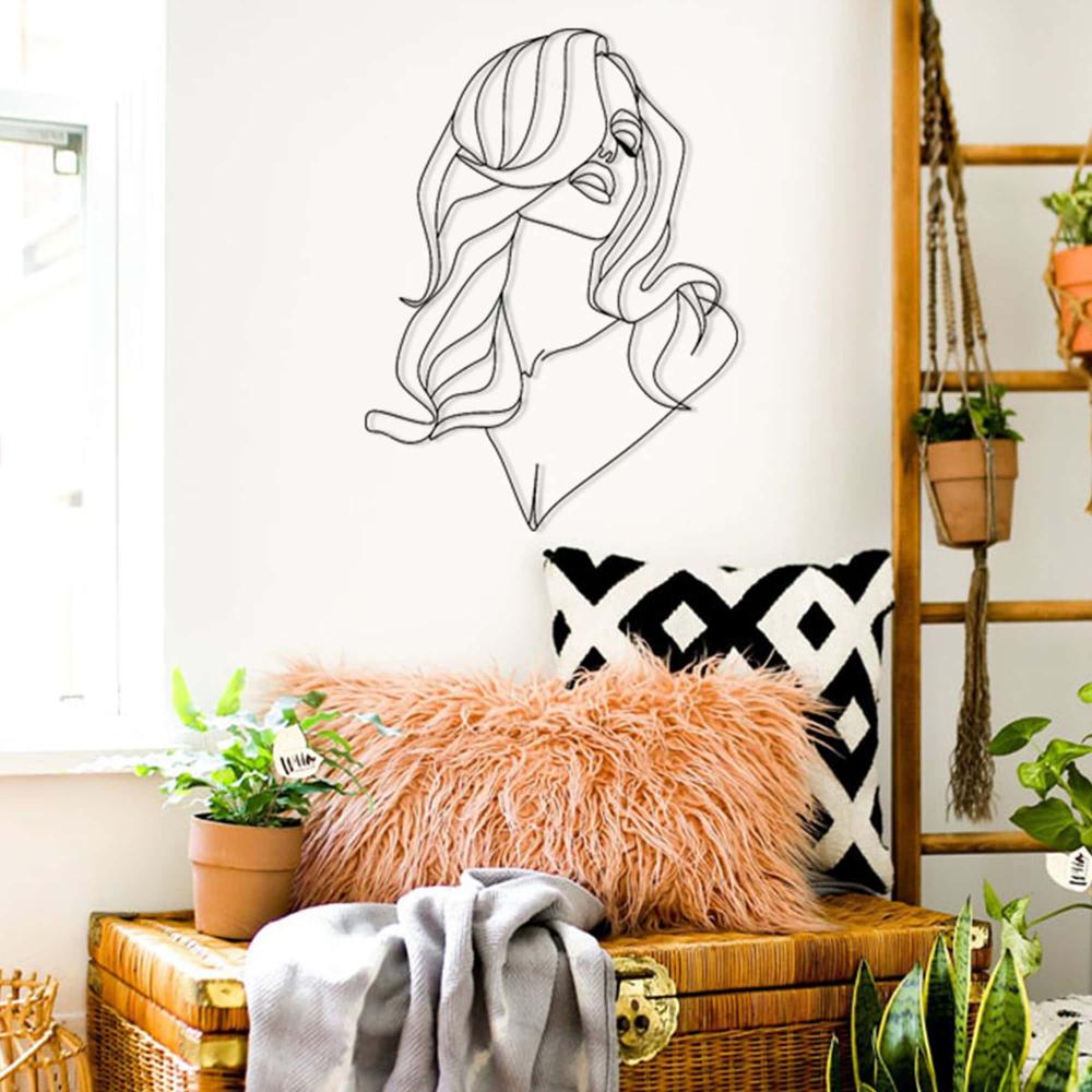 Long Hair Lady Metal Wall Decor from VITAHOME DESIGN LLC