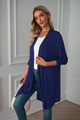 Autumn Plaid Button-Down Shirt Jacket from MsDressly