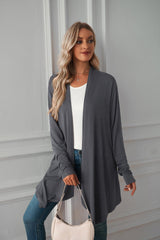 Autumn Plaid Button-Down Shirt Jacket from MsDressly