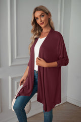 Autumn Plaid Button-Down Shirt Jacket from MsDressly