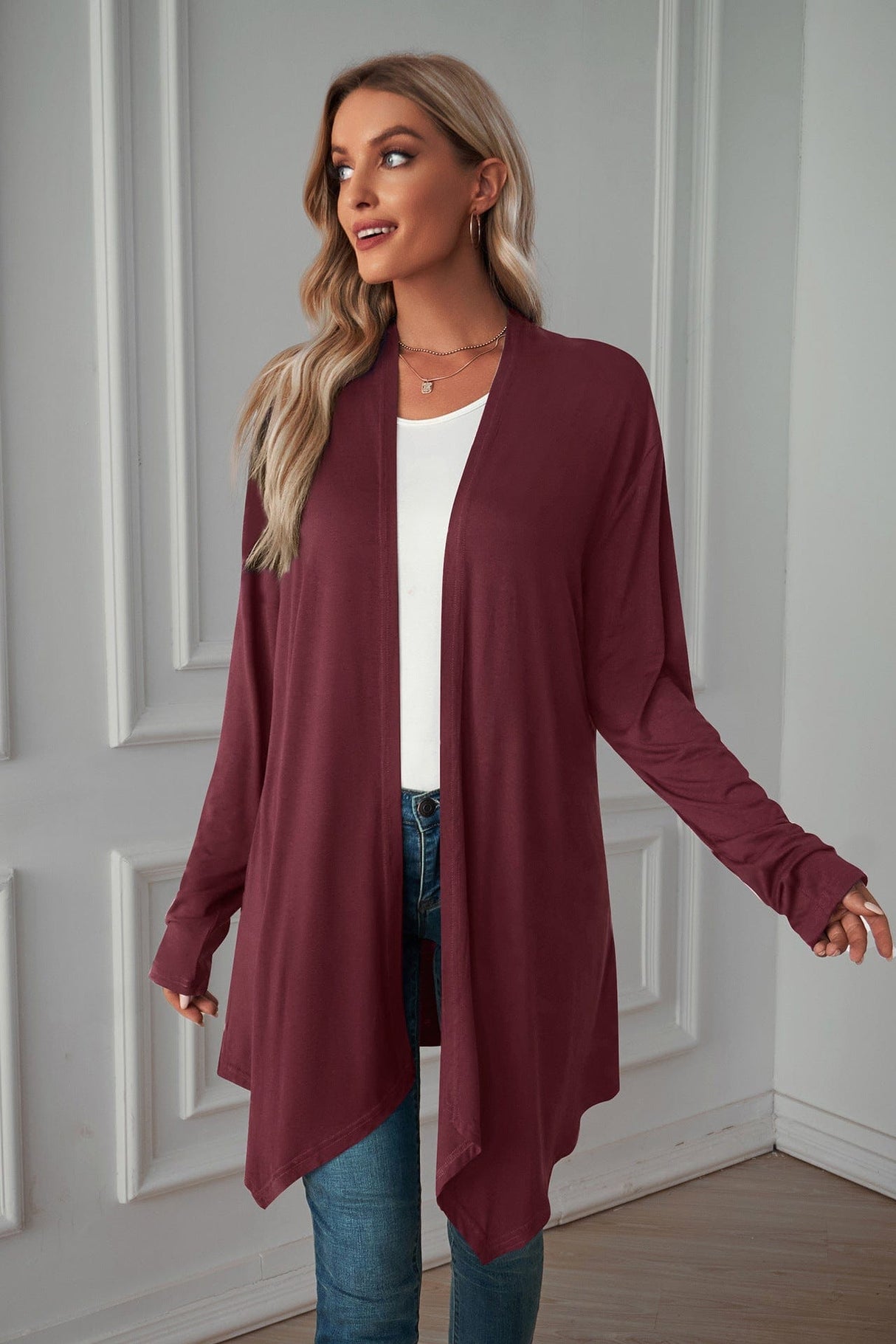 Casual Loose Fit Plaid Shirt Coat from MsDressly