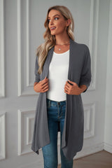 Autumn Plaid Button-Down Shirt Jacket from MsDressly
