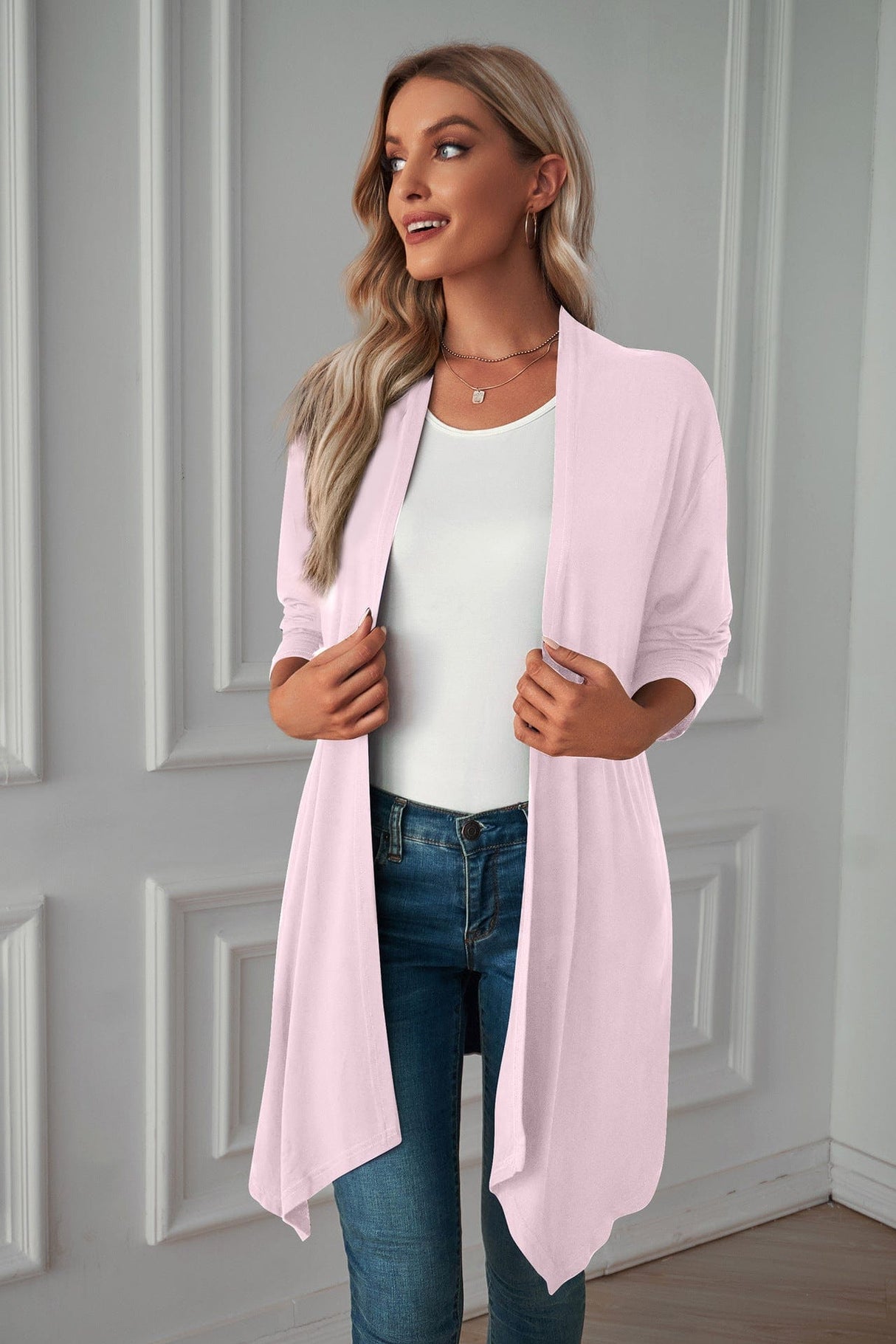 Casual Loose Fit Plaid Shirt Coat from MsDressly