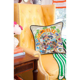 Los Angeles Hand-Embroidered Pillow from Quirks!