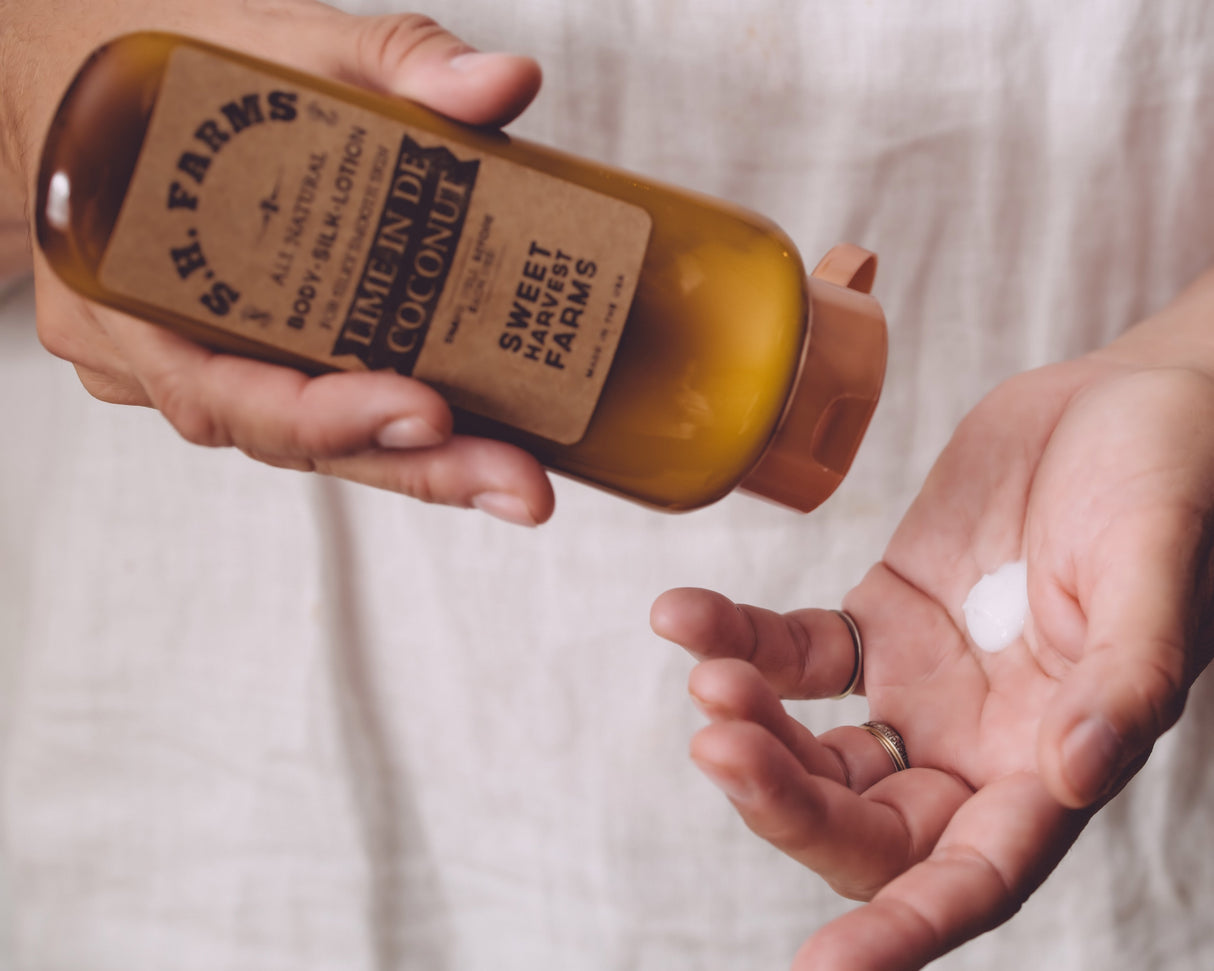 Body Silk Organic LOTION for soft and hydrated skin all day long! from Sweet Harvest Farms