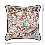 Louisiana Hand-Embroidered Pillow from Quirks!