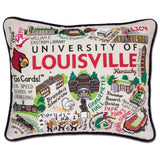 Louisville, University of Collegiate Embroidered Pillow by CatStudio from Quirks!