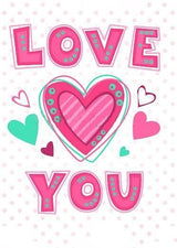 Love You WD2314 10.6 x 14.9 inches Wizardi Diamond Painting Kit from Wizardi