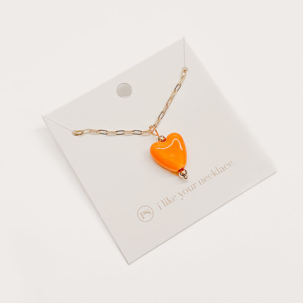 Love Actually Ceramic Pendant Necklace from Pretty Simple