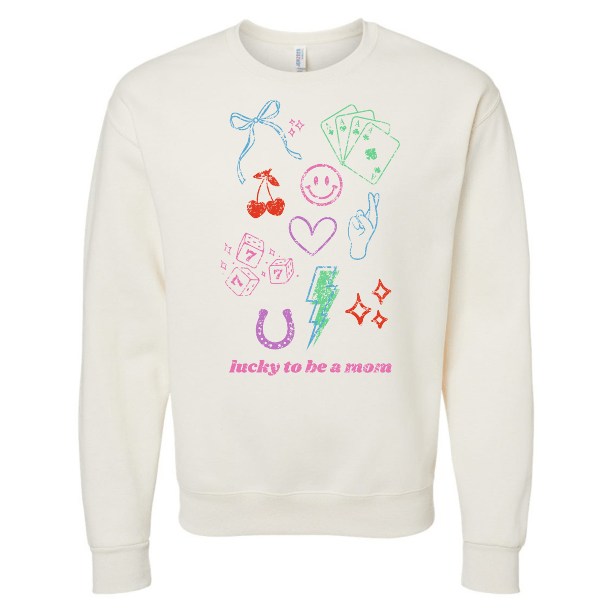 ‘Lucky Mom Dopamine Doodles’ Sweatshirt from United Monograms