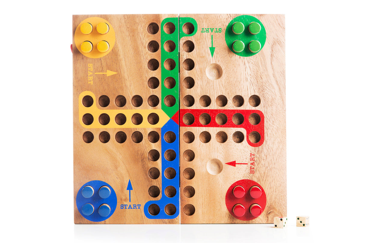 Wooden Ludo board Game - Family Game Night from Kubiya Games