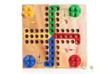 Wooden Ludo board Game - Family Game Night from Kubiya Games