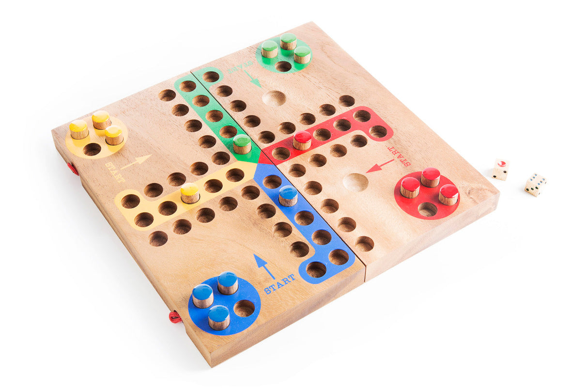 Wooden Ludo board Game - Family Game Night from Kubiya Games