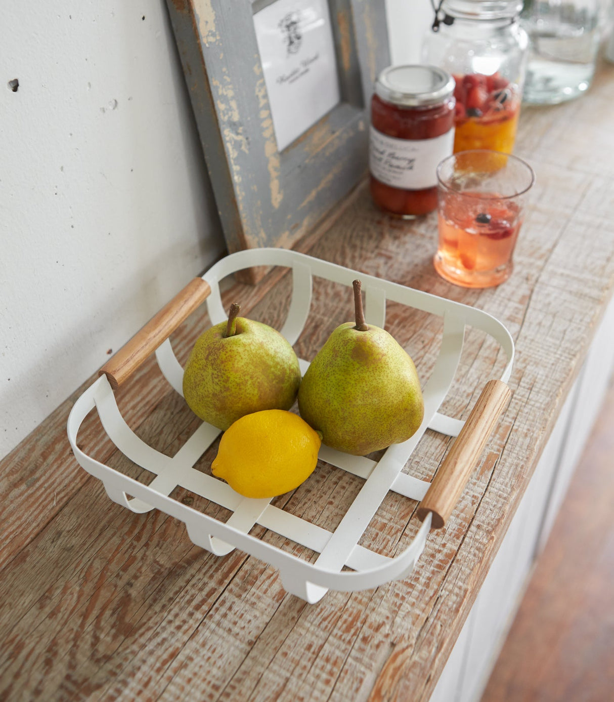 Fruit Basket - Steel + Wood from Yamazaki Home