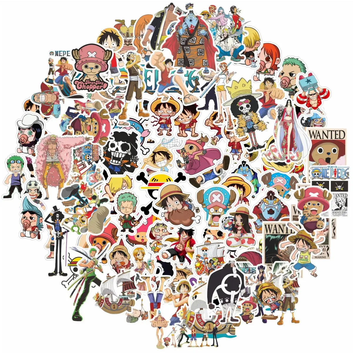 Anime Luffy One Piece Stickers from Kawaii Stop