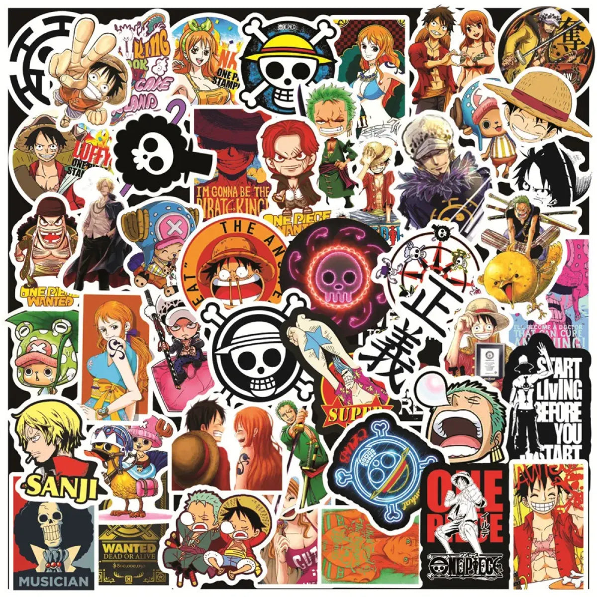 ONE PIECE Stickers - Luffy, Zoro, Chopper from Kawaii Stop