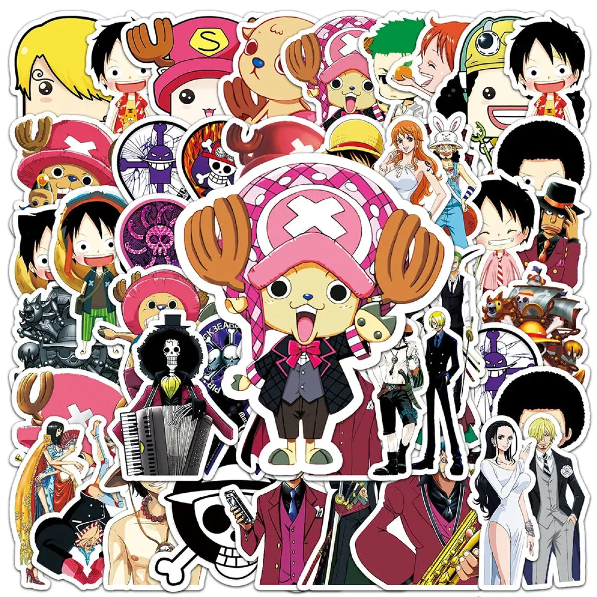 ONE PIECE Stickers - Luffy, Zoro, Chopper from Kawaii Stop