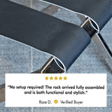 Bitterroot-Foldable Metal Luggage Rack with Genuie Leather from VITAHOME DESIGN LLC