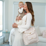 Monaco Diaper Bag | Pastel Pink From Luli Bebé