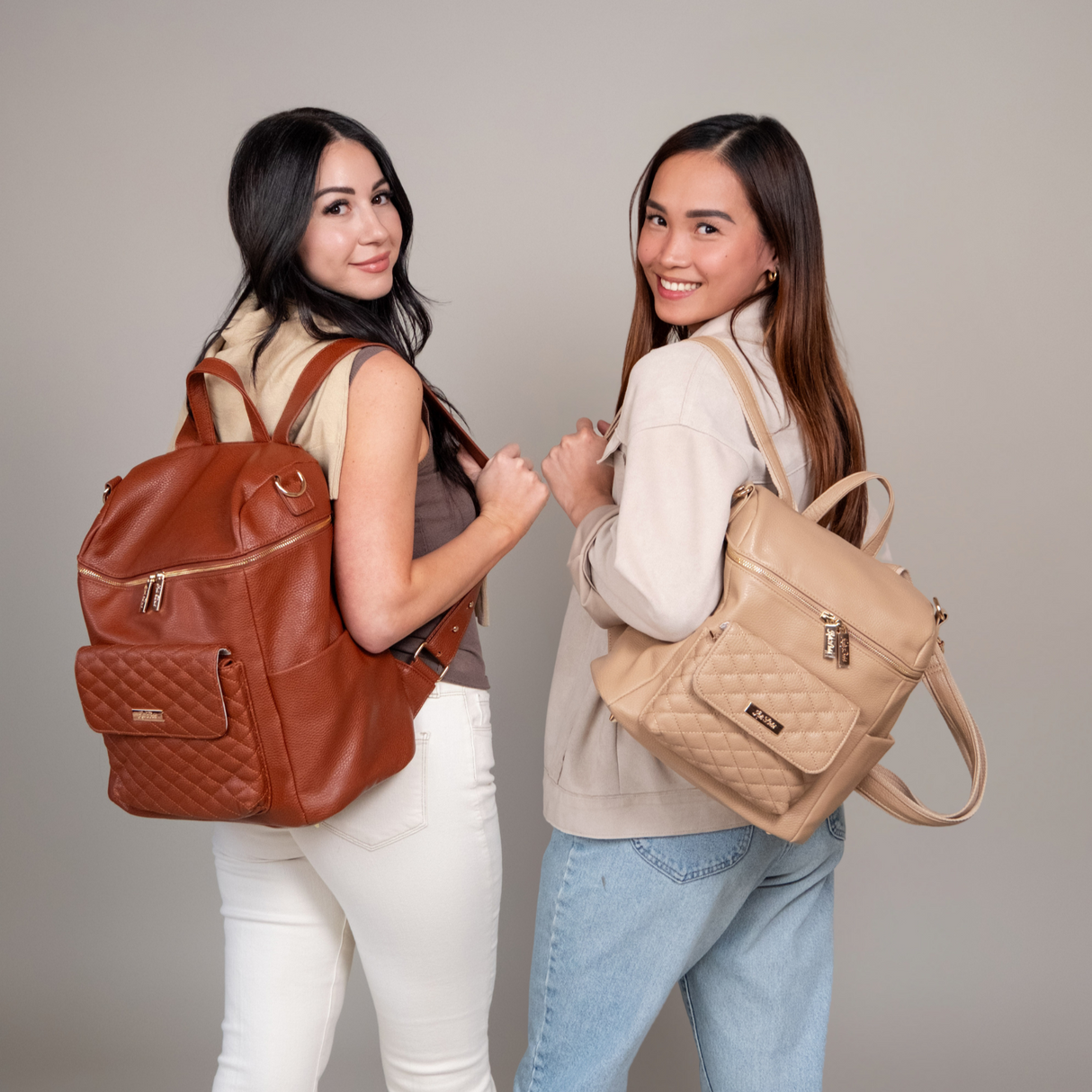 Monaco Diaper Bag | Caramel Brown From Luli Bebé