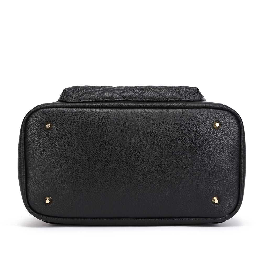 Monaco Diaper Bag | Ebony Black From Luli Bebé