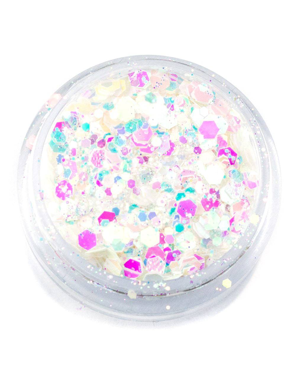 BDay Cake - Chunky Iridescent White Glitter from Lunautics