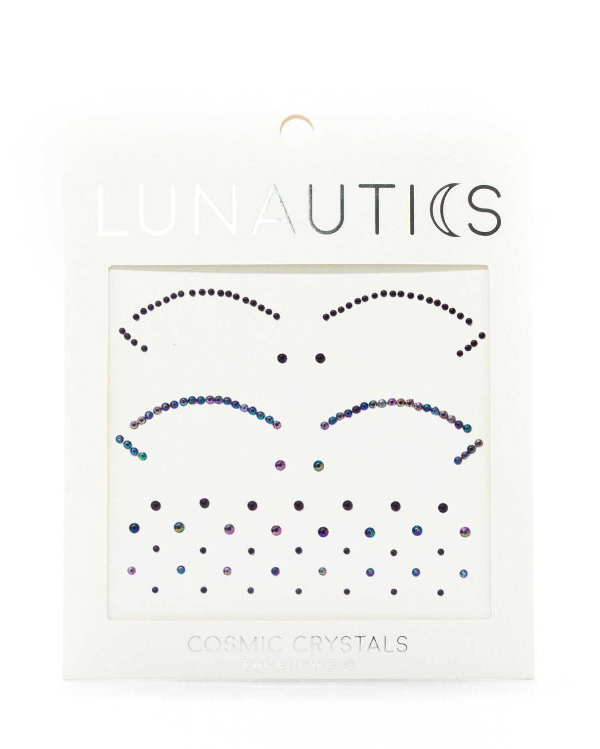 Black Face Gem | Iridescent Cut-Crease Face Jewel from Lunautics